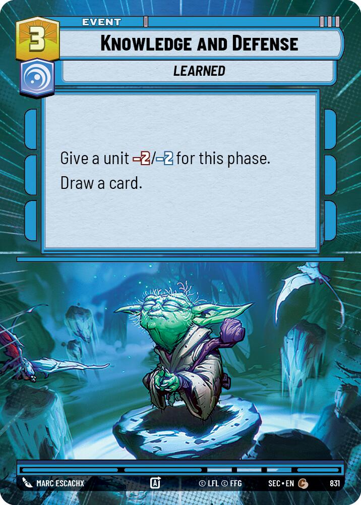 Knowledge and Defense (831) (Hyperspace Foil) (831) [Secrets of Power] | Shuffle n Cut Hobbies & Games
