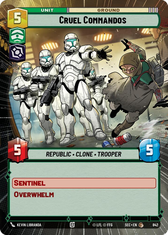 Cruel Commandos (842) (Hyperspace Foil) (842) [Secrets of Power] | Shuffle n Cut Hobbies & Games