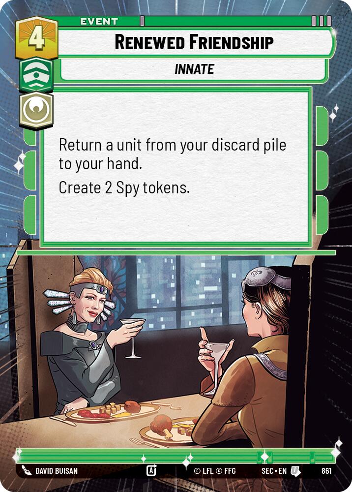 Renewed Friendship (861) (Hyperspace Foil) (861) [Secrets of Power] | Shuffle n Cut Hobbies & Games