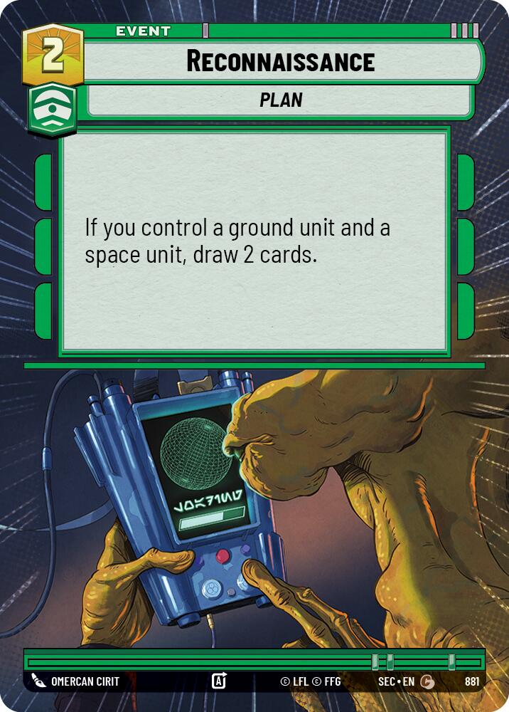 Reconnaissance (881) (Hyperspace Foil) (881) [Secrets of Power] | Shuffle n Cut Hobbies & Games