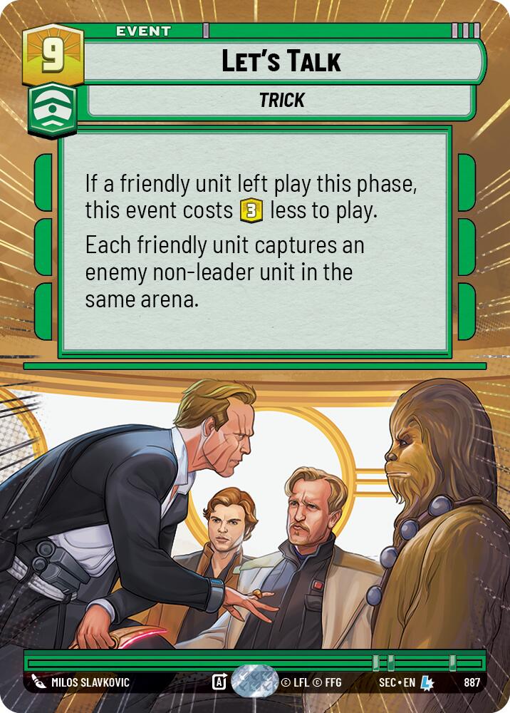 Let's Talk (887) (Hyperspace Foil) (887) [Secrets of Power] | Shuffle n Cut Hobbies & Games