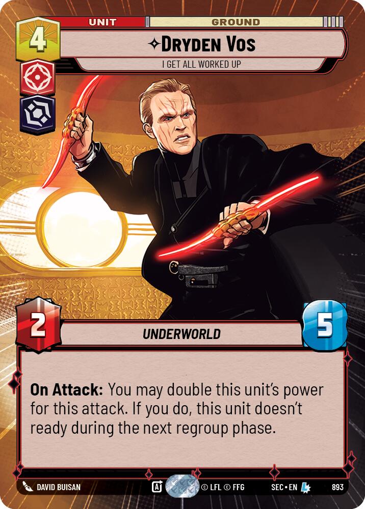 Dryden Vos - I Get All Worked Up (Hyperspace Foil) (893) (893) [Secrets of Power] | Shuffle n Cut Hobbies & Games