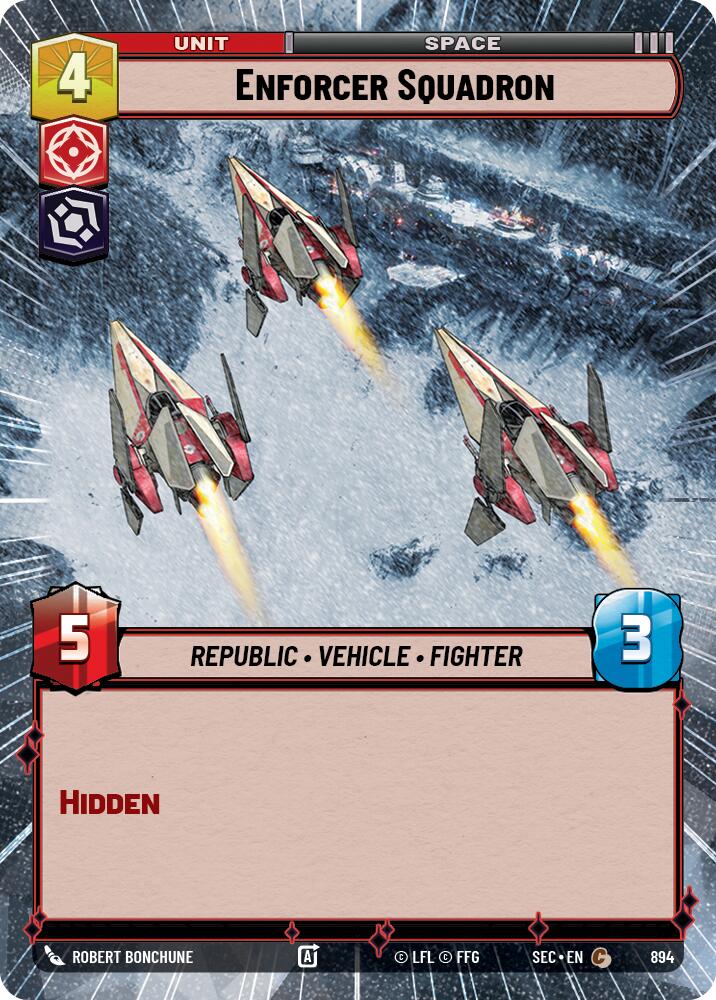 Enforcer Squadron (894) (Hyperspace Foil) (894) [Secrets of Power] | Shuffle n Cut Hobbies & Games