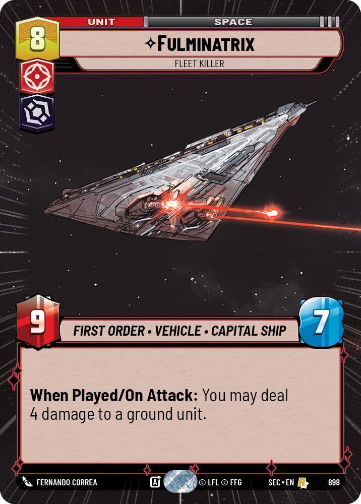 Fulminatrix - Fleet Killer (Hyperspace Foil) (898) (898) [Secrets of Power] | Shuffle n Cut Hobbies & Games