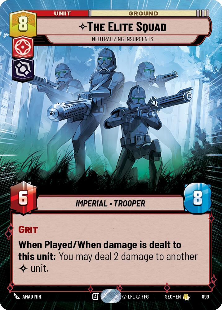 The Elite Squad - Neutralizing Insurgents (Hyperspace Foil) (899) (899) [Secrets of Power] | Shuffle n Cut Hobbies & Games