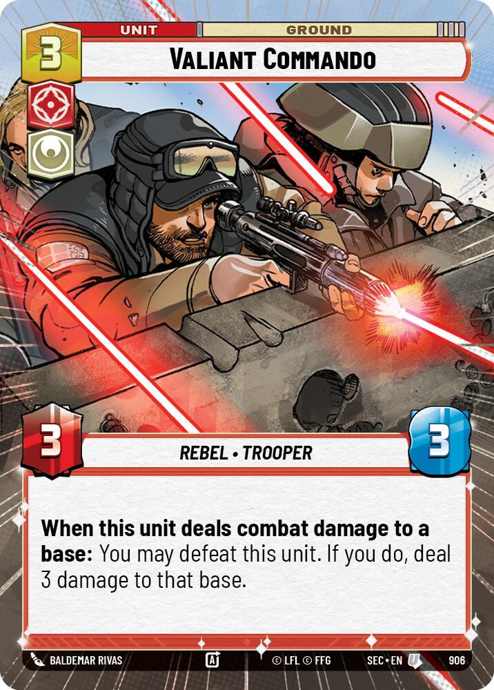 Valiant Commando (906) (Hyperspace Foil) (906) [Secrets of Power] | Shuffle n Cut Hobbies & Games