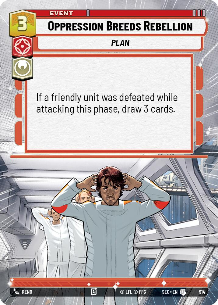 Oppression Breeds Rebellion (914) (Hyperspace Foil) (914) [Secrets of Power] | Shuffle n Cut Hobbies & Games