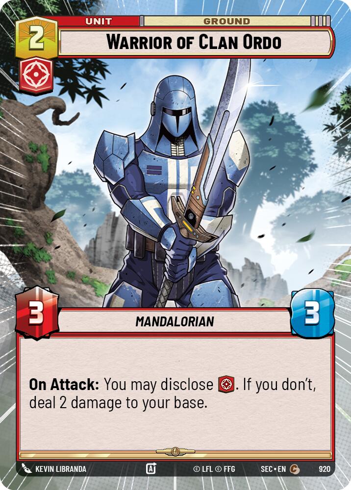 Warrior of Clan Ordo (920) (Hyperspace Foil) (920) [Secrets of Power] | Shuffle n Cut Hobbies & Games