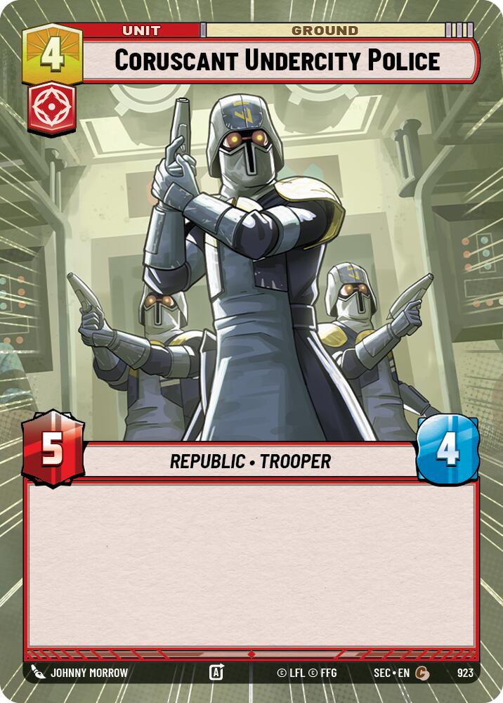 Coruscant Undercity Police (923) (Hyperspace Foil) (923) [Secrets of Power] | Shuffle n Cut Hobbies & Games