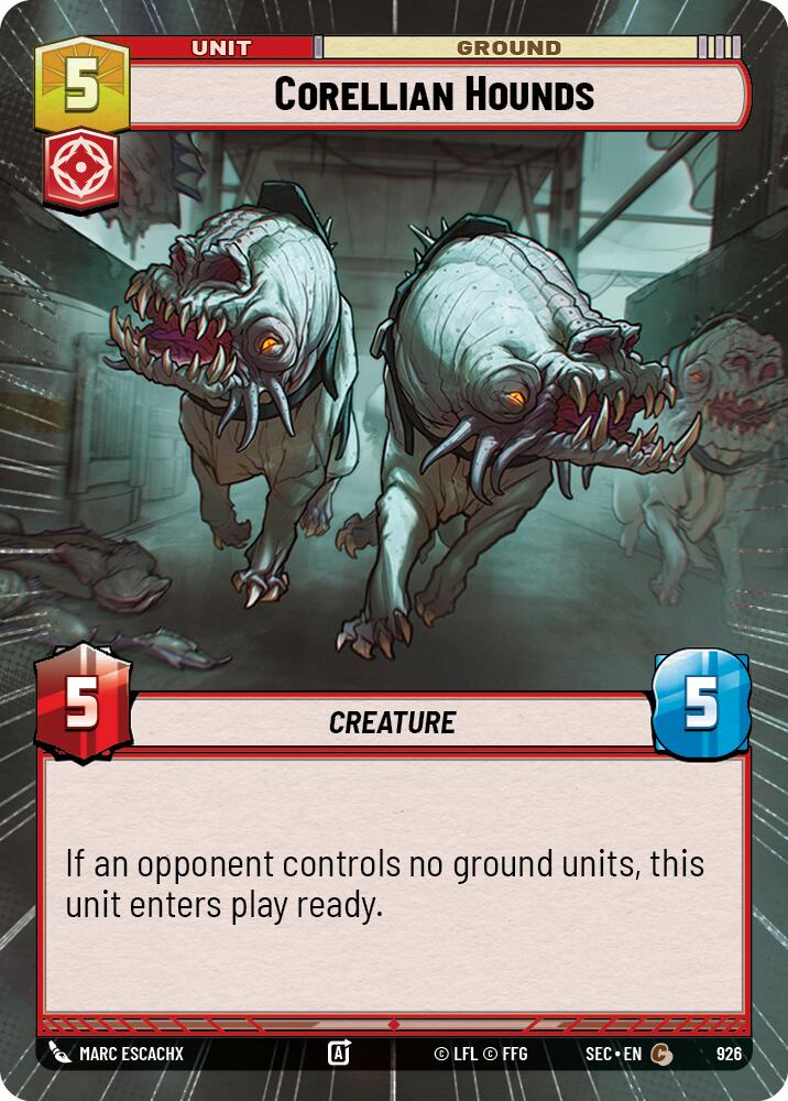 Corellian Hounds (926) (Hyperspace Foil) (926) [Secrets of Power] | Shuffle n Cut Hobbies & Games