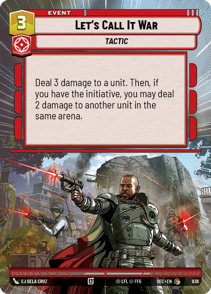 Let's Call It War (936) (Hyperspace Foil) (936) [Secrets of Power] | Shuffle n Cut Hobbies & Games