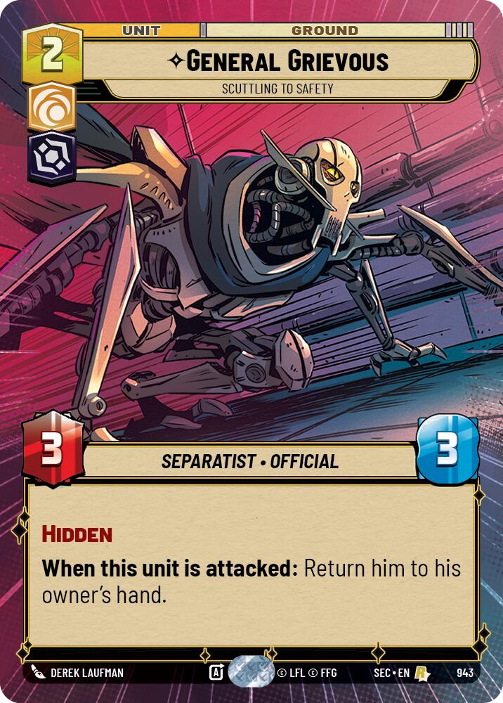 General Grievous - Scuttling to Safety (Hyperspace Foil) (943) (943) [Secrets of Power] | Shuffle n Cut Hobbies & Games