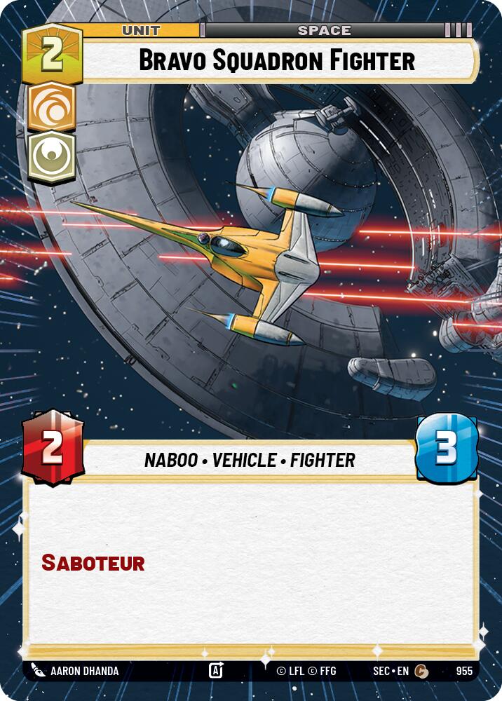 Bravo Squadron Fighter (955) (Hyperspace Foil) (955) [Secrets of Power] | Shuffle n Cut Hobbies & Games