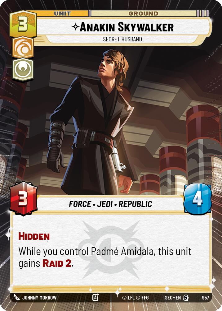 Anakin Skywalker - Secret Husband (Hyperspace Foil) (957) (957) [Secrets of Power] | Shuffle n Cut Hobbies & Games