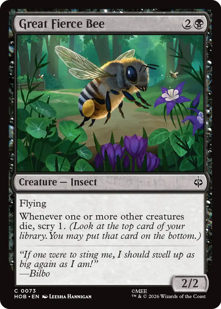 Great Fierce Bee [The Hobbit] | Shuffle n Cut Hobbies & Games