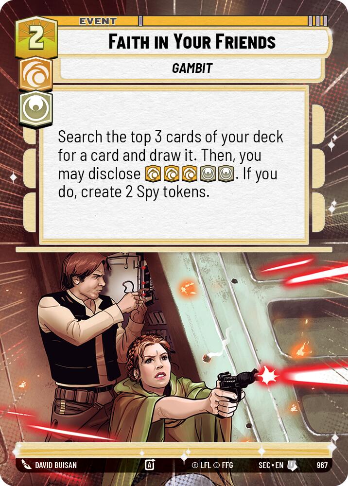 Faith in Your Friends (967) (Hyperspace Foil) (967) [Secrets of Power] | Shuffle n Cut Hobbies & Games