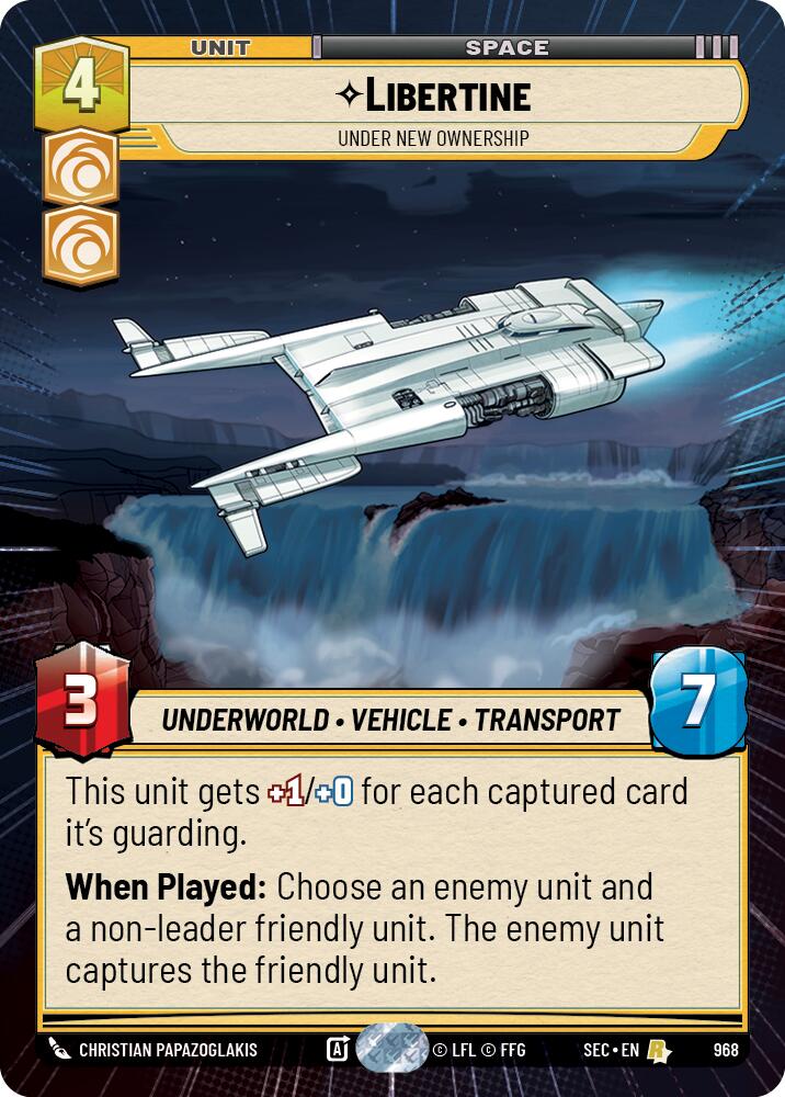 Libertine - Under New Ownership (Hyperspace Foil) (968) (968) [Secrets of Power] | Shuffle n Cut Hobbies & Games