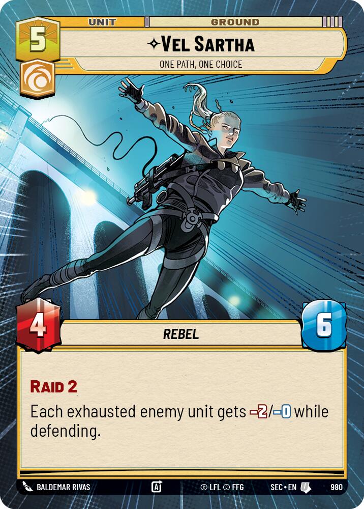 Vel Sartha - One Path, One Choice (Hyperspace Foil) (980) (980) [Secrets of Power] | Shuffle n Cut Hobbies & Games