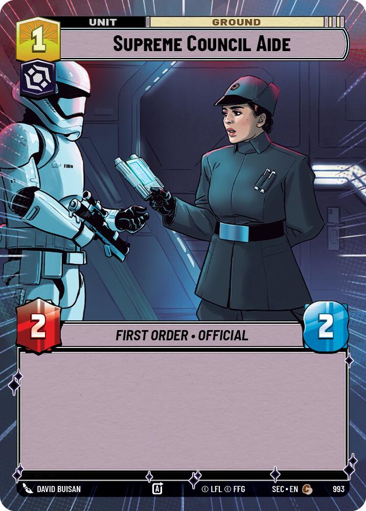 Supreme Council Aide (993) (Hyperspace Foil) (993) [Secrets of Power] | Shuffle n Cut Hobbies & Games
