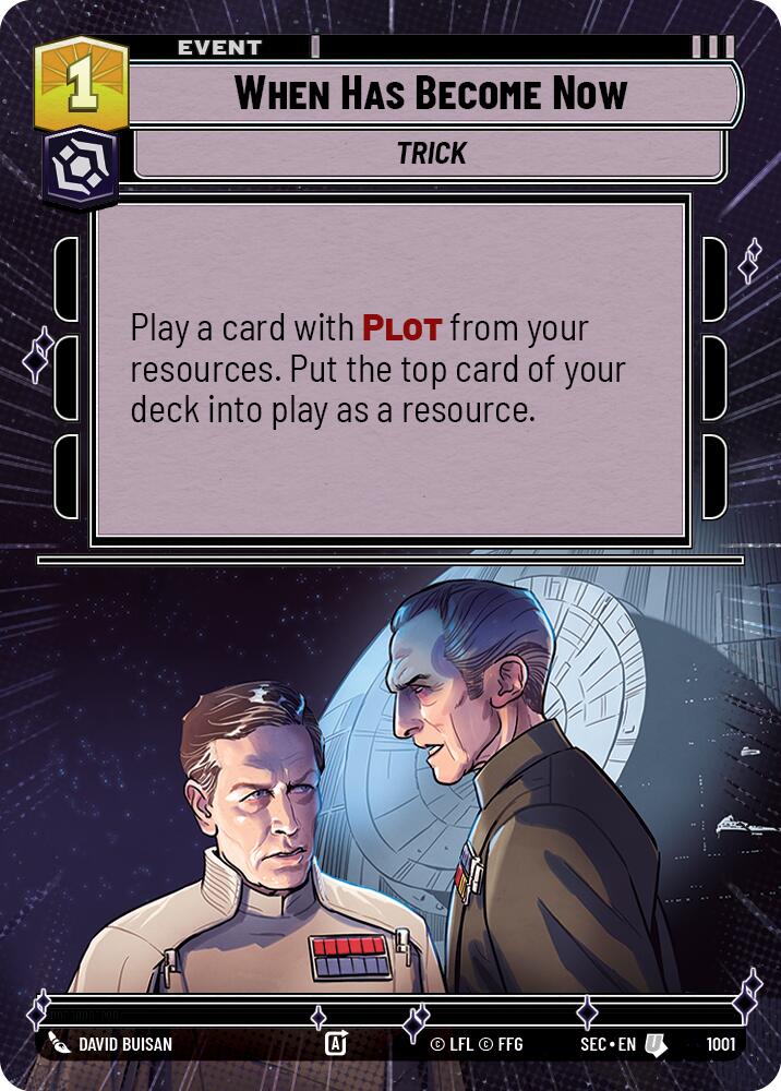 When Has Become Now (1001) (Hyperspace Foil) (1001) [Secrets of Power] | Shuffle n Cut Hobbies & Games