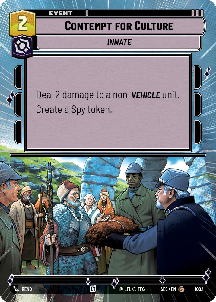 Contempt for Culture (1002) (Hyperspace Foil) (1002) [Secrets of Power] | Shuffle n Cut Hobbies & Games