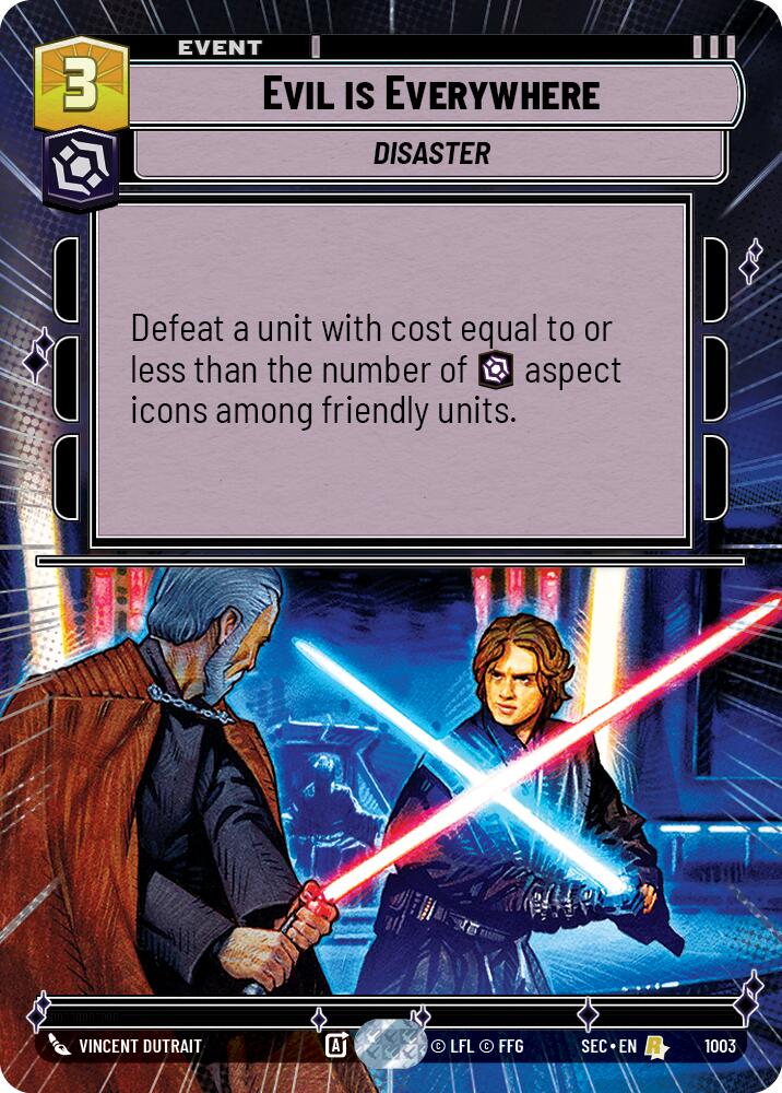 Evil is Everywhere (1003) (Hyperspace Foil) (1003) [Secrets of Power] | Shuffle n Cut Hobbies & Games