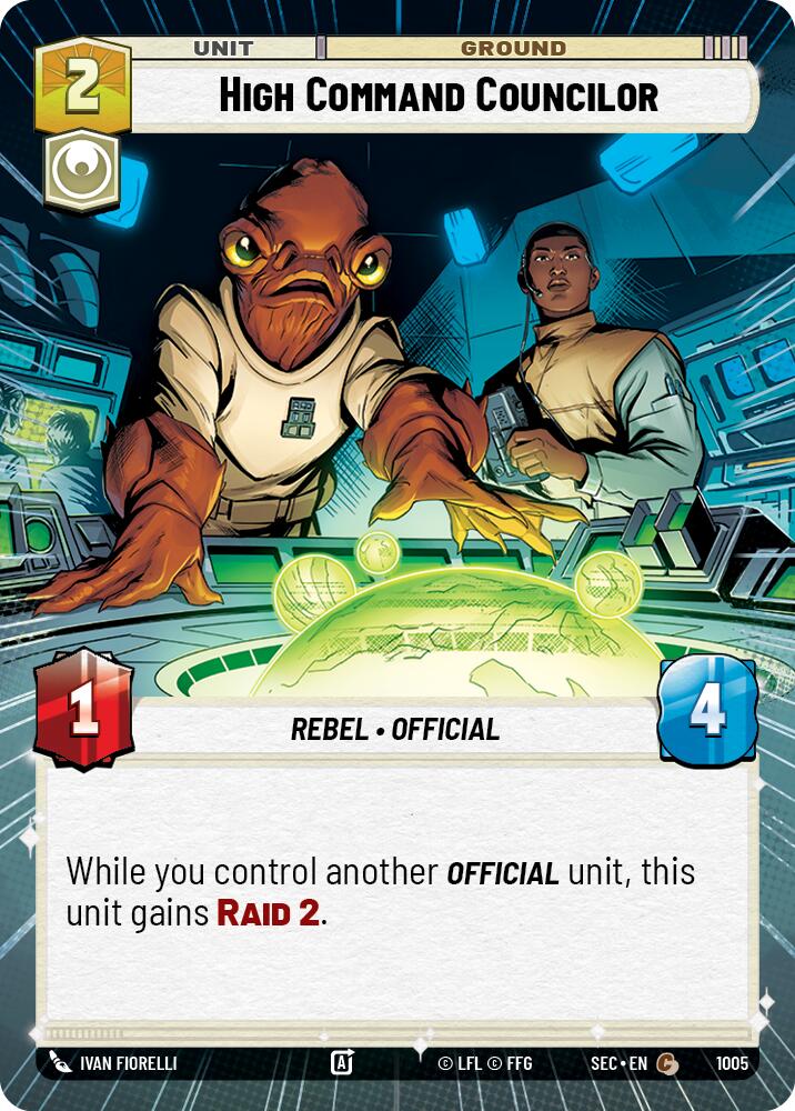 High Command Councilor (1005) (Hyperspace Foil) (1005) [Secrets of Power] | Shuffle n Cut Hobbies & Games