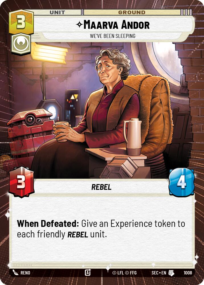Maarva Andor - We've Been Sleeping (Hyperspace Foil) (1008) (1008) [Secrets of Power] | Shuffle n Cut Hobbies & Games