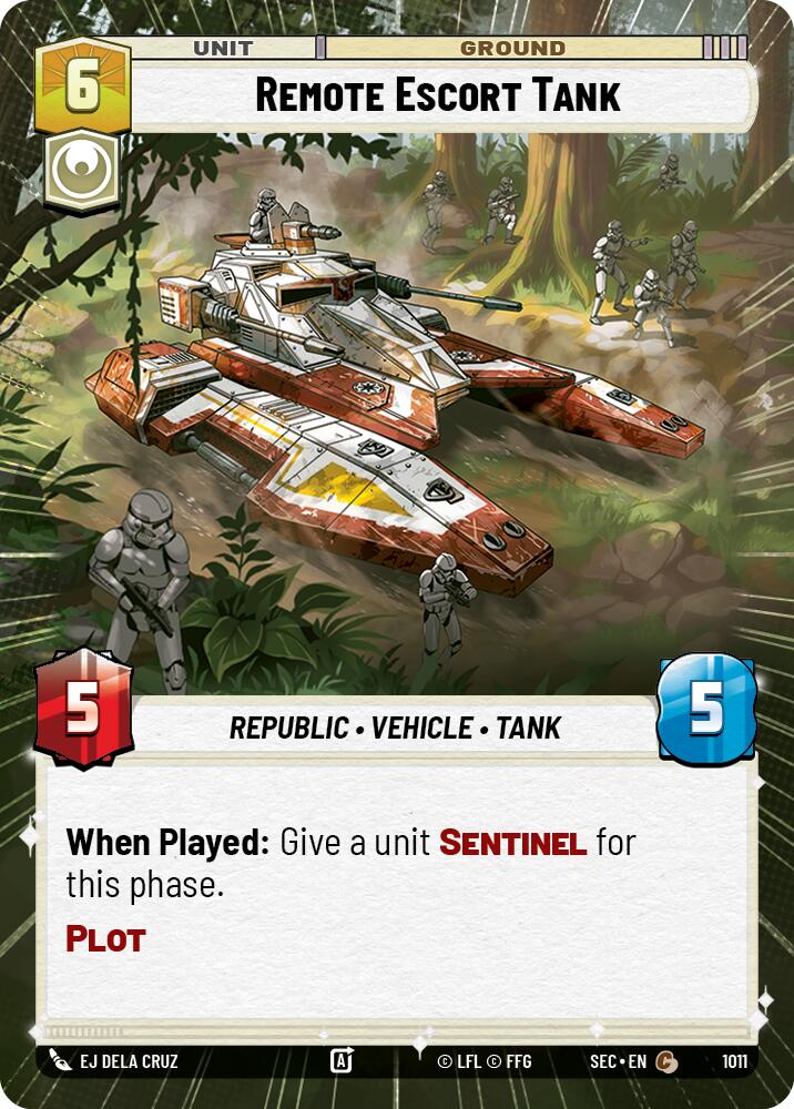 Remote Escort Tank (1011) (Hyperspace Foil) (1011) [Secrets of Power] | Shuffle n Cut Hobbies & Games
