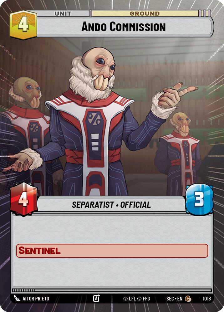 Ando Commission (1018) (Hyperspace Foil) (1018) [Secrets of Power] | Shuffle n Cut Hobbies & Games