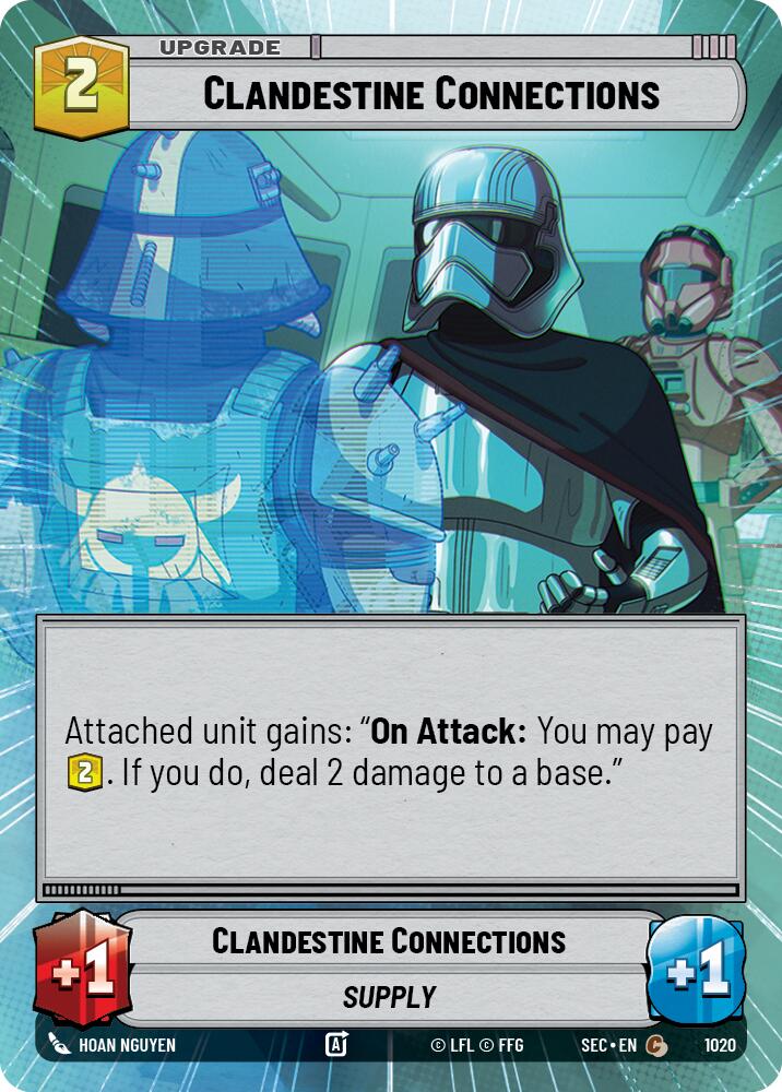 Clandestine Connections (1020) (Hyperspace Foil) (1020) [Secrets of Power] | Shuffle n Cut Hobbies & Games