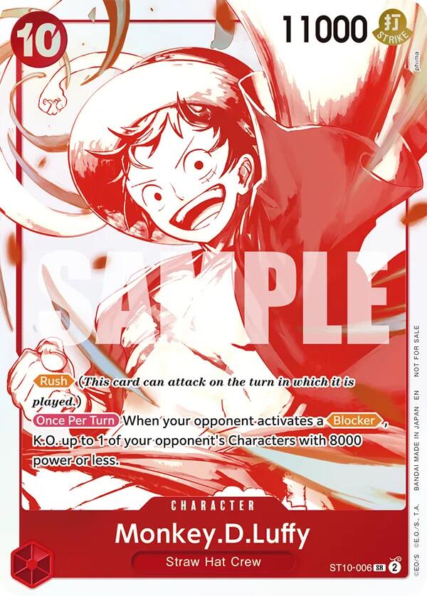 Monkey.D.Luffy (ST10-006) (3rd Anniversary Treasure Campaign Pack) [One Piece Promotion Cards] | Shuffle n Cut Hobbies & Games