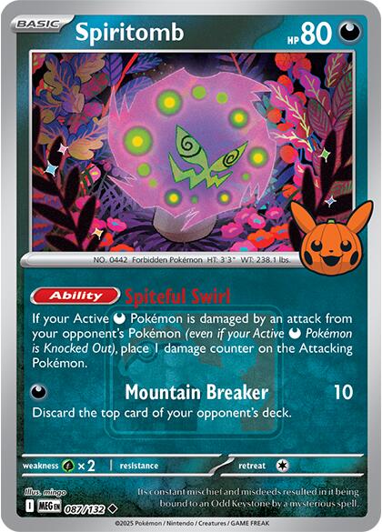 Spiritomb (087/132) (Pokeween 2025) [Miscellaneous Cards] | Shuffle n Cut Hobbies & Games