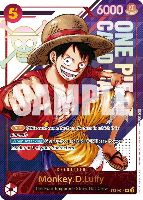 Monkey.D.Luffy (ST21-014) (3rd Anniversary Treasure Campaign Pack) [One Piece Promotion Cards] | Shuffle n Cut Hobbies & Games