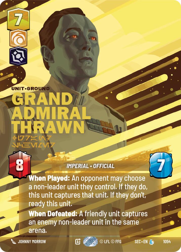 Grand Admiral Thrawn - Grand Schemer (Prestige) (1054) (1054) [Secrets of Power] | Shuffle n Cut Hobbies & Games