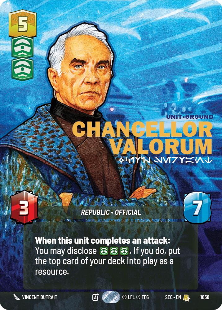 Chancellor Valorum - Civil Servant (Prestige) (1056) (1056) [Secrets of Power] | Shuffle n Cut Hobbies & Games