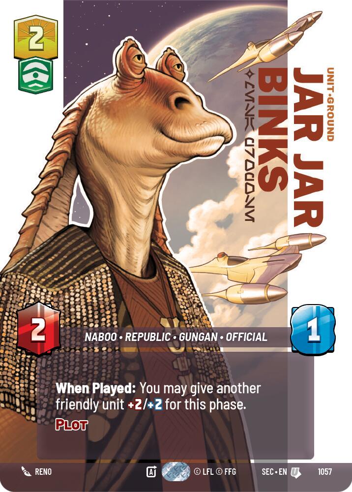Jar Jar Binks - Mesa Propose (Prestige) (1057) (1057) [Secrets of Power] | Shuffle n Cut Hobbies & Games