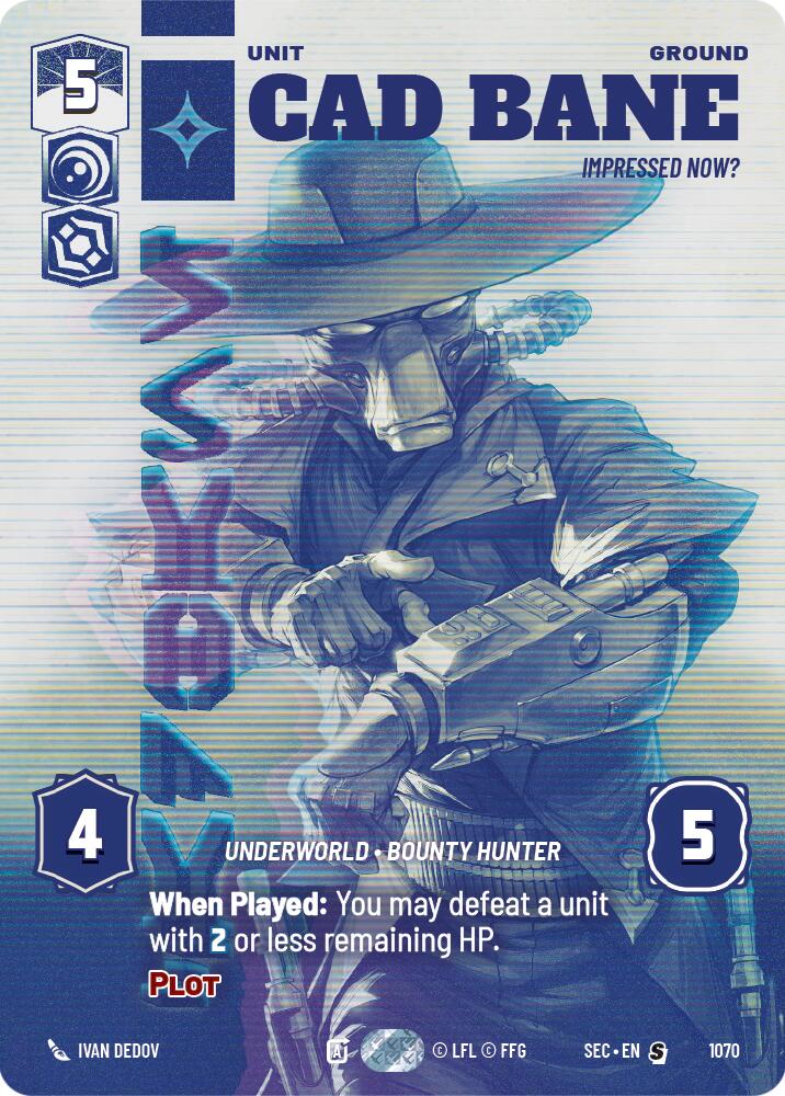 Cad Bane - Impressed Now? (Prestige) (1070) (1070) [Secrets of Power] | Shuffle n Cut Hobbies & Games