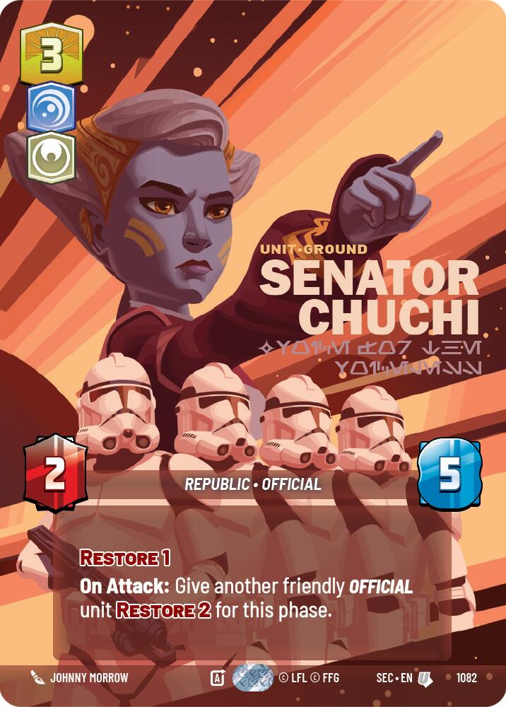 Senator Chuchi - Voice for the Voiceless (Prestige Foil) (1082) (1082) [Secrets of Power] | Shuffle n Cut Hobbies & Games