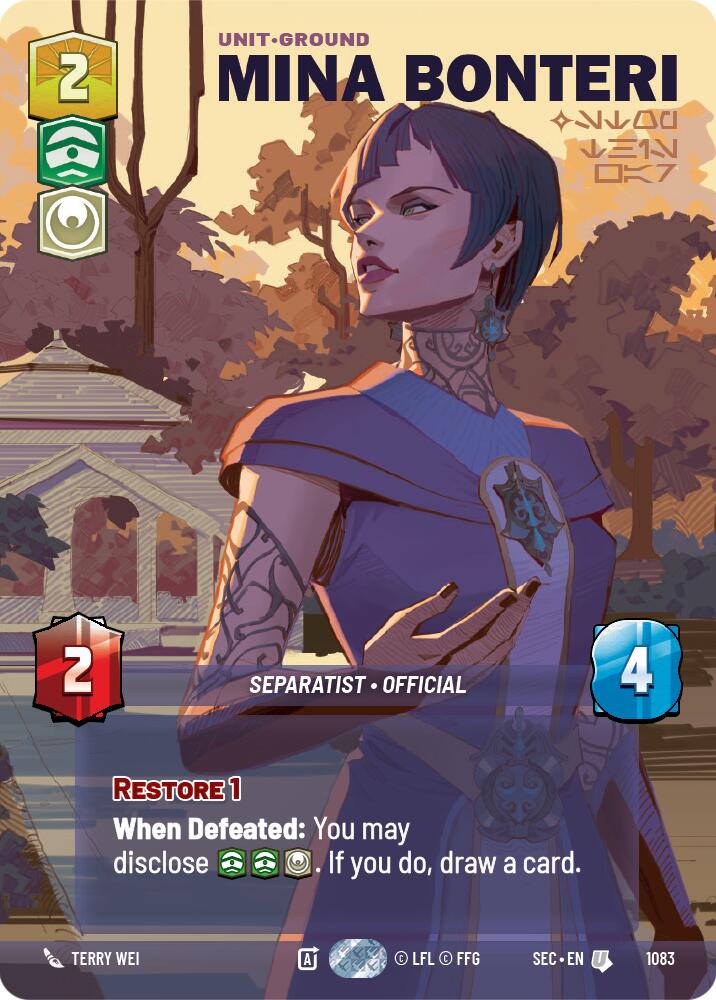 Mina Bonteri - Stop This War (Prestige Foil) (1083) (1083) [Secrets of Power] | Shuffle n Cut Hobbies & Games