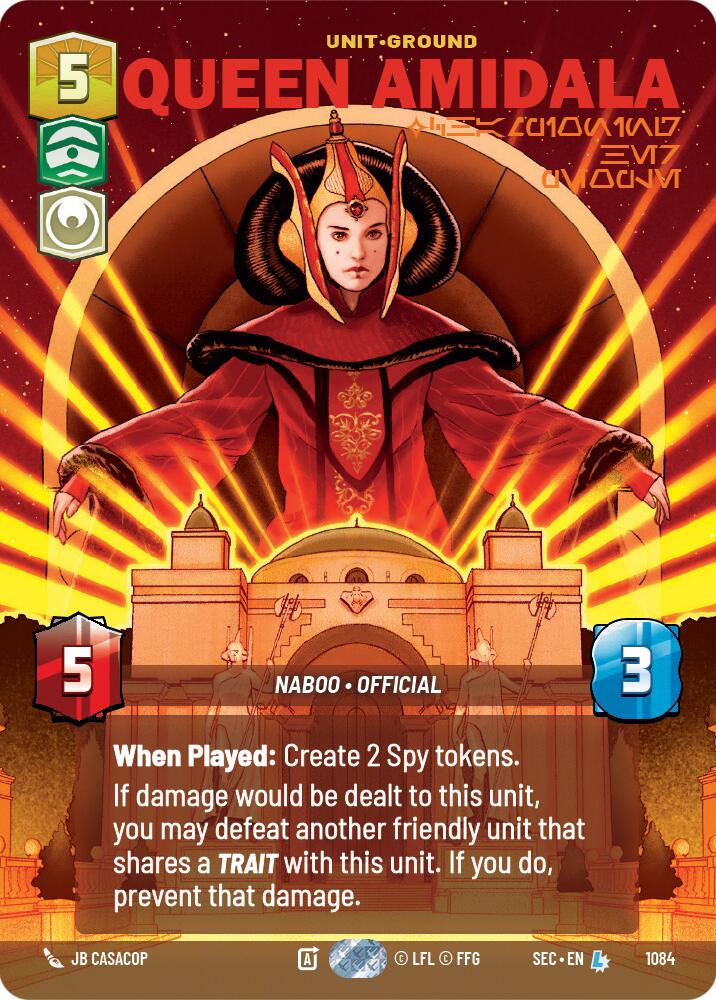 Queen Amidala - Championing Her People (Prestige Foil) (1084) (1084) [Secrets of Power] | Shuffle n Cut Hobbies & Games
