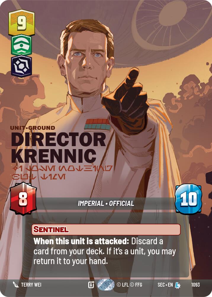 Director Krennic - I Lose Nothing But Time (Prestige Foil) (1093) (1093) [Secrets of Power] | Shuffle n Cut Hobbies & Games