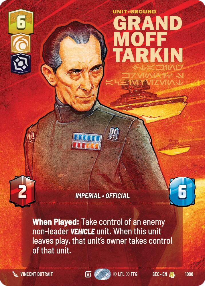 Grand Moff Tarkin - Taking Krennic's Achievement (Prestige Foil) (1096) (1096) [Secrets of Power] | Shuffle n Cut Hobbies & Games