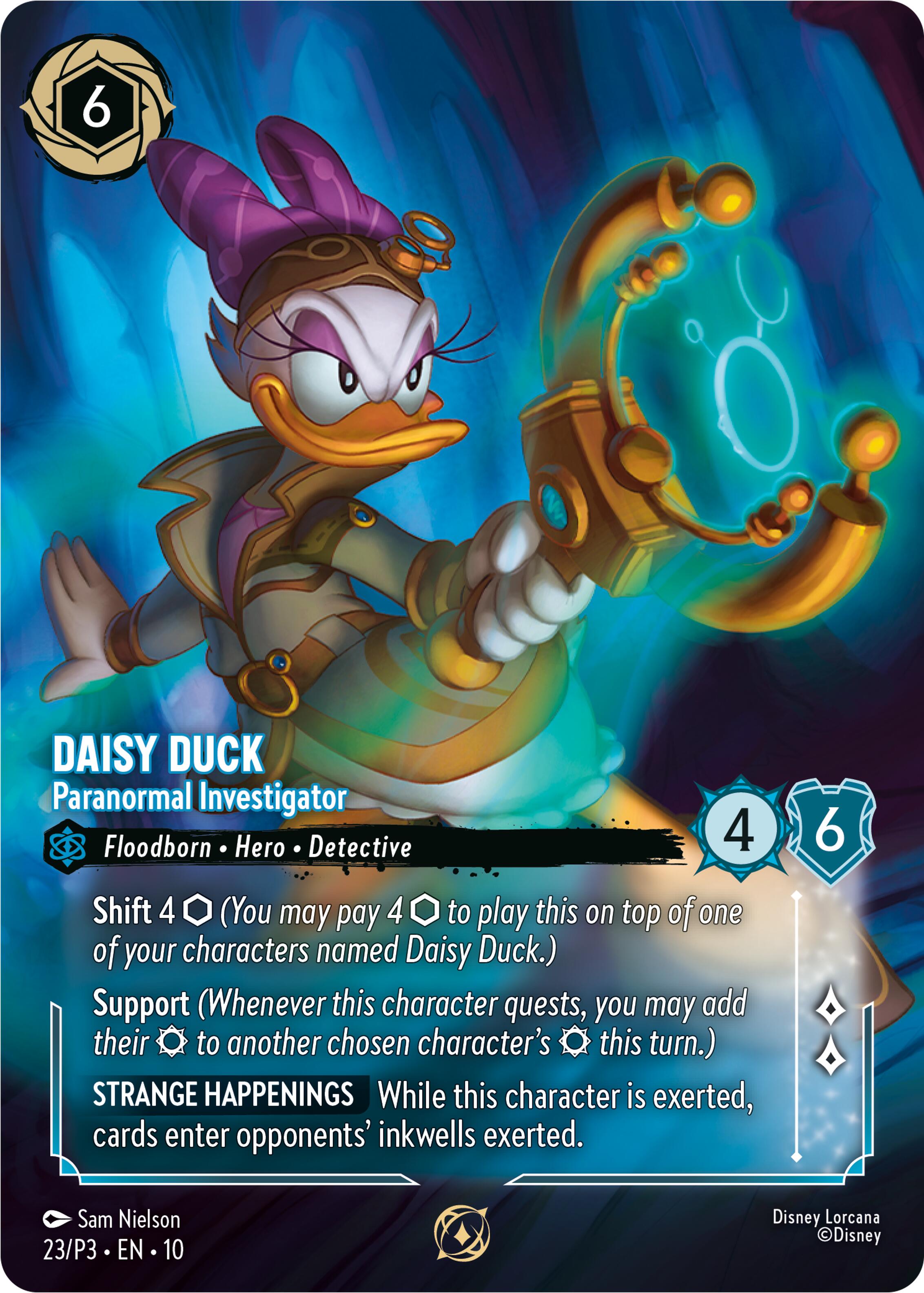 Daisy Duck - Paranormal Investigator (Store Championship Participant) (23) [Promo Cards] | Shuffle n Cut Hobbies & Games