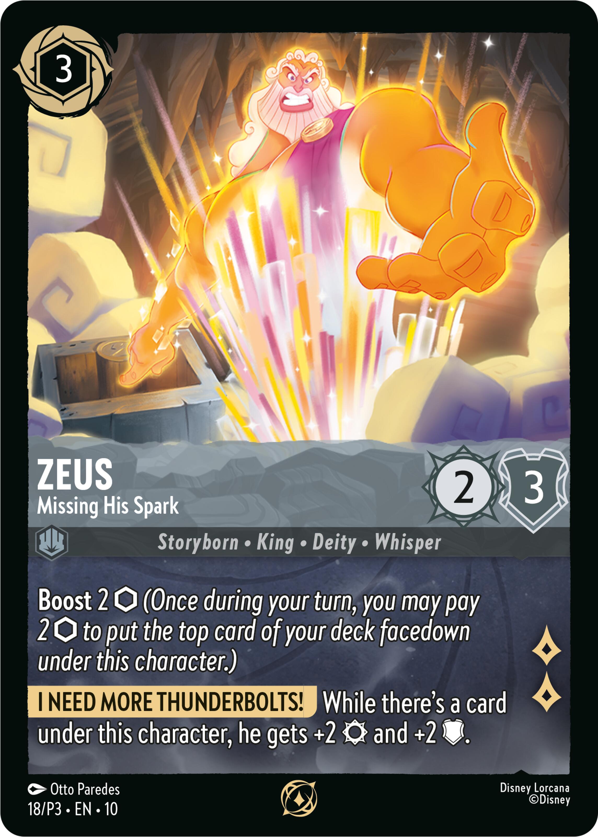 Zeus - Missing His Spark (18) [Promo Cards] | Shuffle n Cut Hobbies & Games