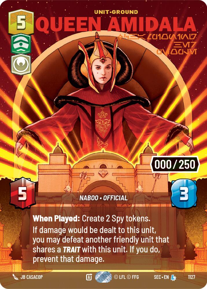 Queen Amidala - Championing Her People (Serialized) (1127) (1127) [Secrets of Power] | Shuffle n Cut Hobbies & Games