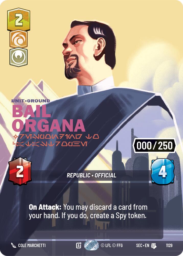 Bail Organa - Responding to Catastrophe (Serialized) (1129) (1129) [Secrets of Power] | Shuffle n Cut Hobbies & Games