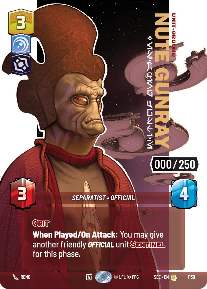 Nute Gunray - Escaping Justice (Serialized) (1130) (1130) [Secrets of Power] | Shuffle n Cut Hobbies & Games