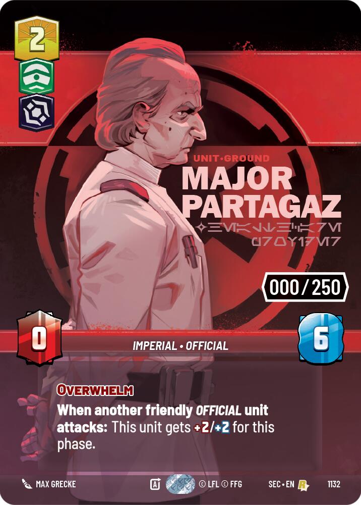 Major Partagaz - Healthcare Provider (Serialized) (1132) (1132) [Secrets of Power] | Shuffle n Cut Hobbies & Games