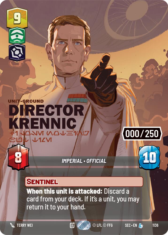 Director Krennic - I Lose Nothing But Time (Serialized) (1136) (1136) [Secrets of Power] | Shuffle n Cut Hobbies & Games